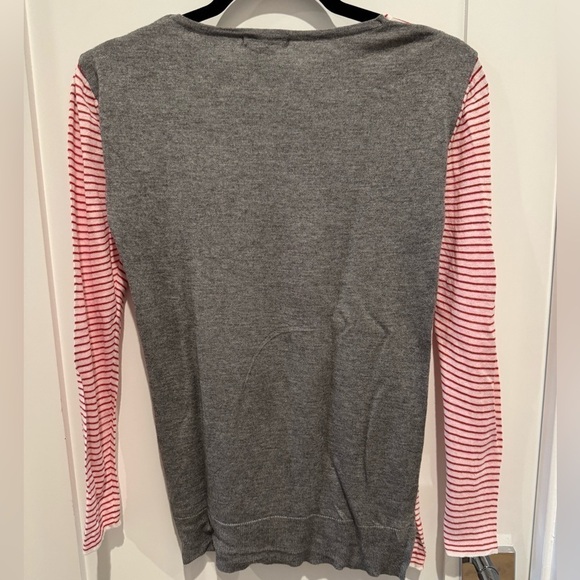 Larne stripped sweater gray and red size large nautical tomato girl G - Picture 6 of 7